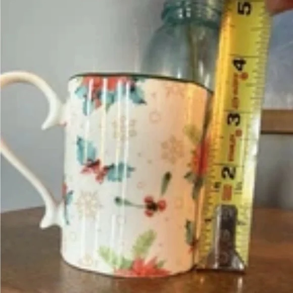 Christmas Poinsettia Mini Tea Set Creamer Sugar Bowl Cup Saucer Holiday China - Picture 4 of 7